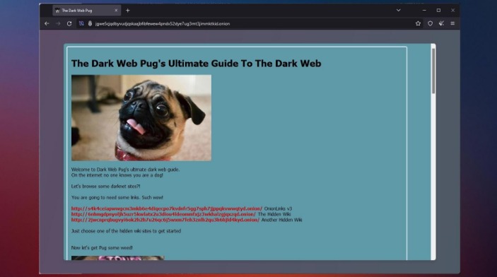 how to access dark web